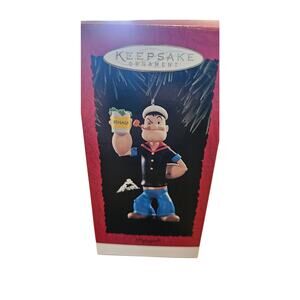 Vinatge 1994 Hallmark Keepsake Ornament Popeye the Sailor w/ Spinach Can